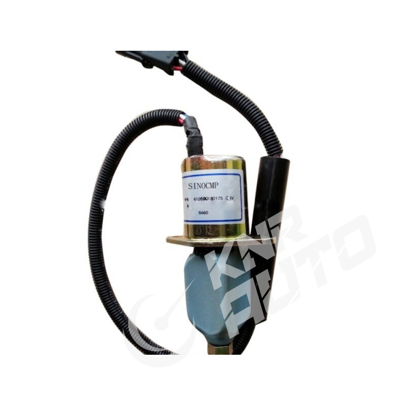 Электроклапан ТНВД глушилка WD615 612600180175 (24V) 3-х контактный-612600180175
