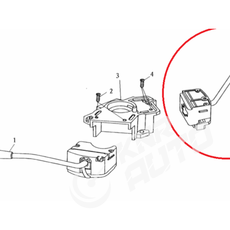 Переключатель подрулевой правый FAW 3252 (ФАВ 3252)-3735040-362