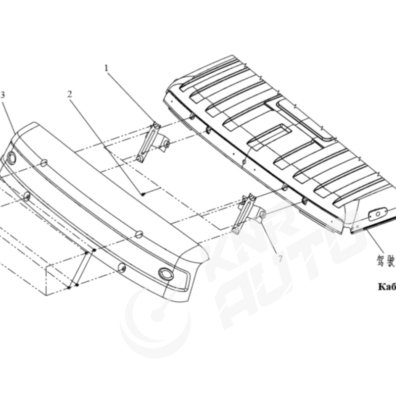 Козирок сонцезахисний FAW 3252-5704011-A17